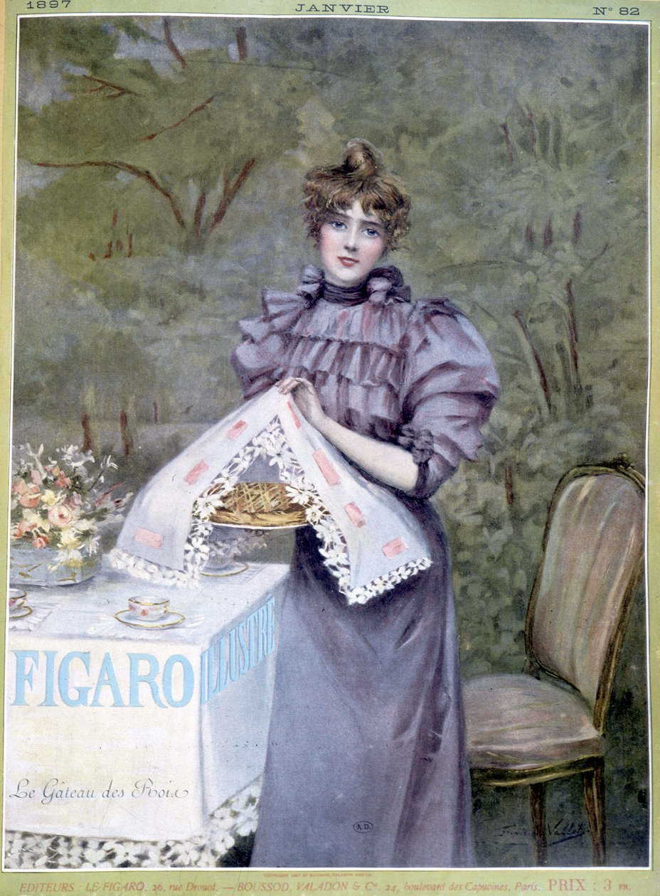 Le cake des rois di Frédéric Vallet - in "Figaro Illustré", gennaio 1897 da Unknown artist