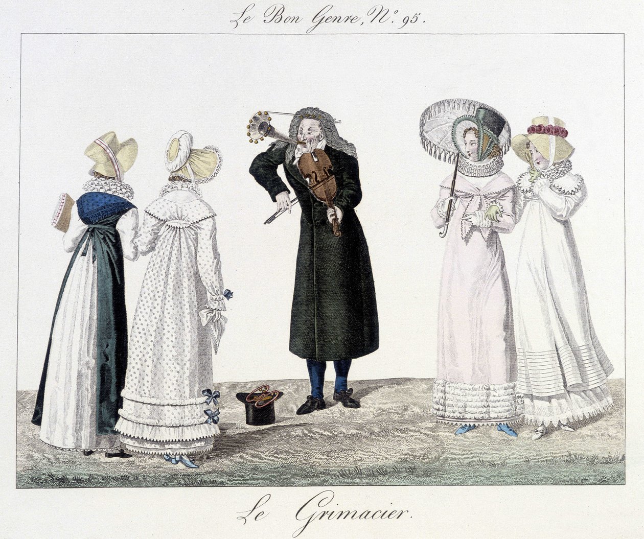 Le grimacier: musicista di strada nel XVIII secolo - in "Le Bon Genre" n. 95 da Unknown artist