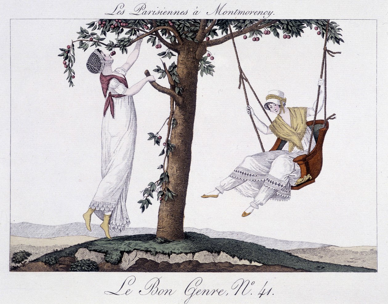 Le parigine a Montmorency (altalena) - in "Le Bon Genre" da Unknown artist