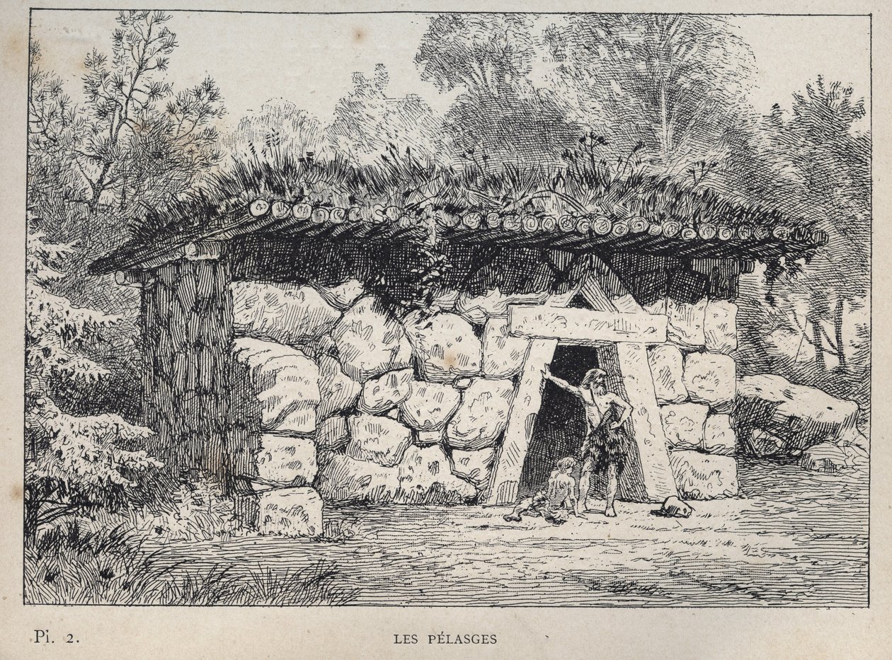 I Pelasgi - incisione del 1889 in 