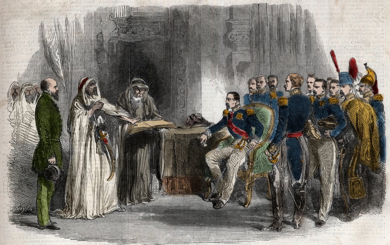 Liberazione di Abd-el-Kader da parte di Napoleone III dal castello di Amboise da Unknown artist