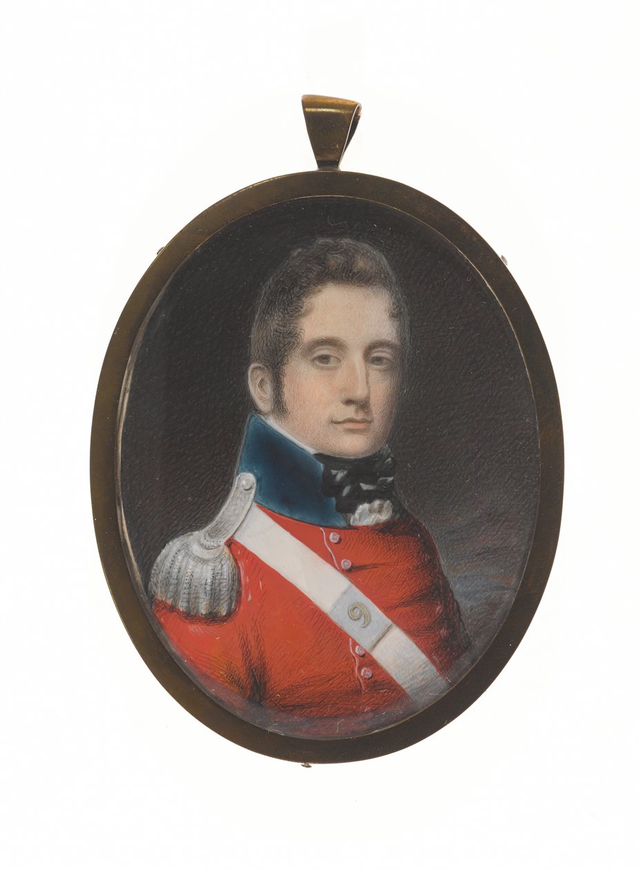 Tenente Charles Augustus Elderton (1789-1841), 9º Fanteria Nativa di Madras, 25 febbraio 1811 da Unknown artist