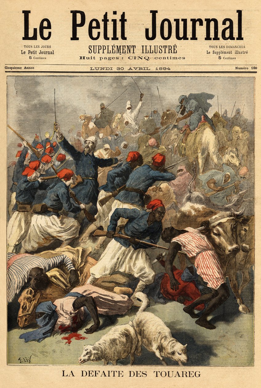 Tenente Colonnello Joseph Joffre (1852-1931), comandante delle forze francesi in Sudan (Sudan francese, attuale Mali), sottomise il 23 marzo 1894 le tribù Tuareg "Tengereguif" tra i laghi di Goro e Fati - Tenente Colonnello Joseph Joffre da Unknown artist