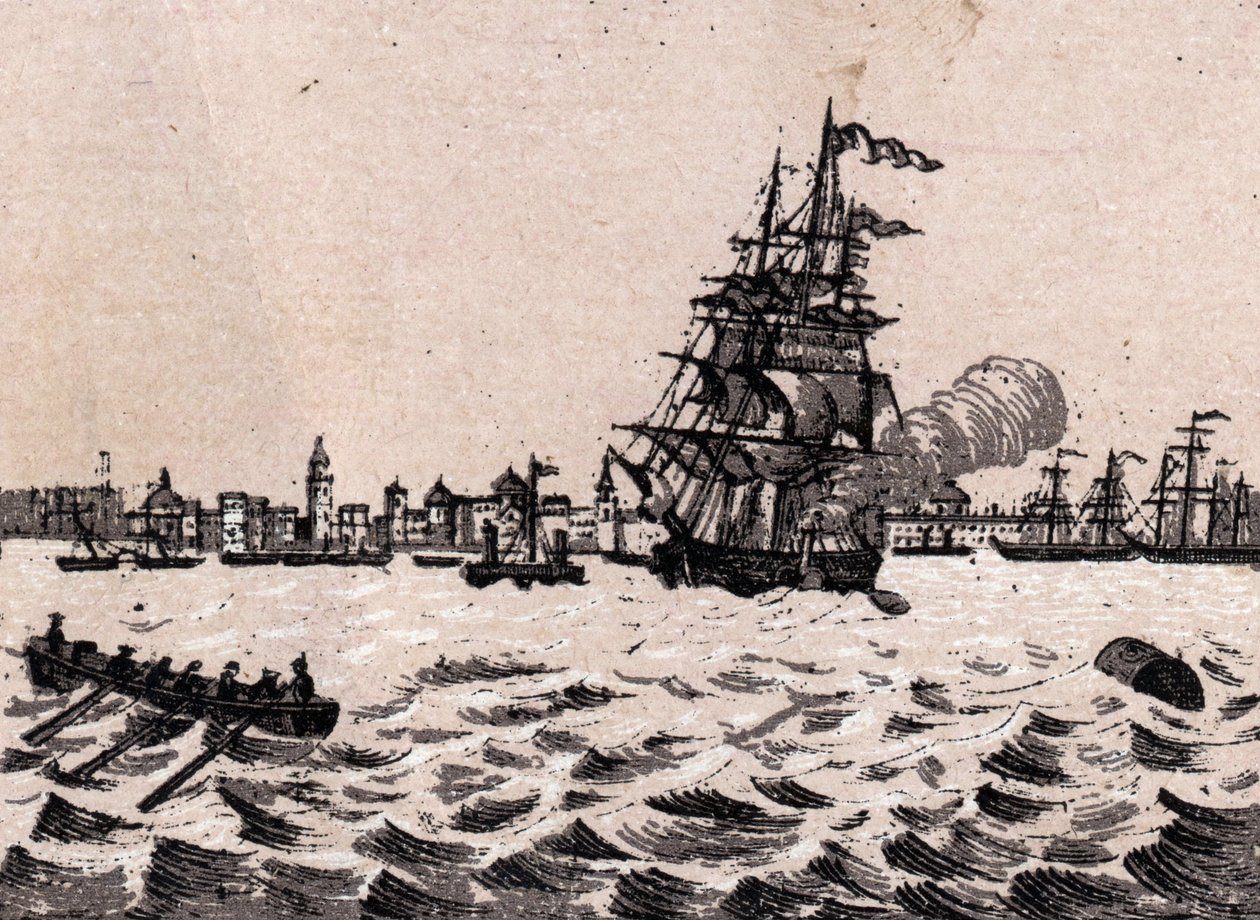 Liverpool, Inghilterra: vista del porto da Unknown artist