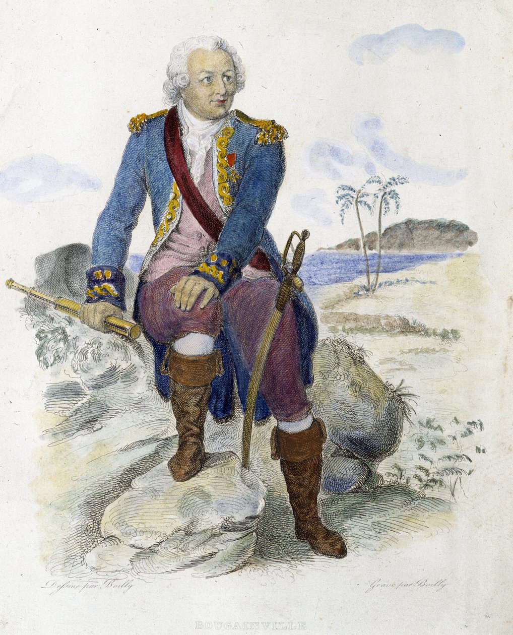 Louis Antoine, Conte di Bougainville (1729-1811), navigatore francese - in 