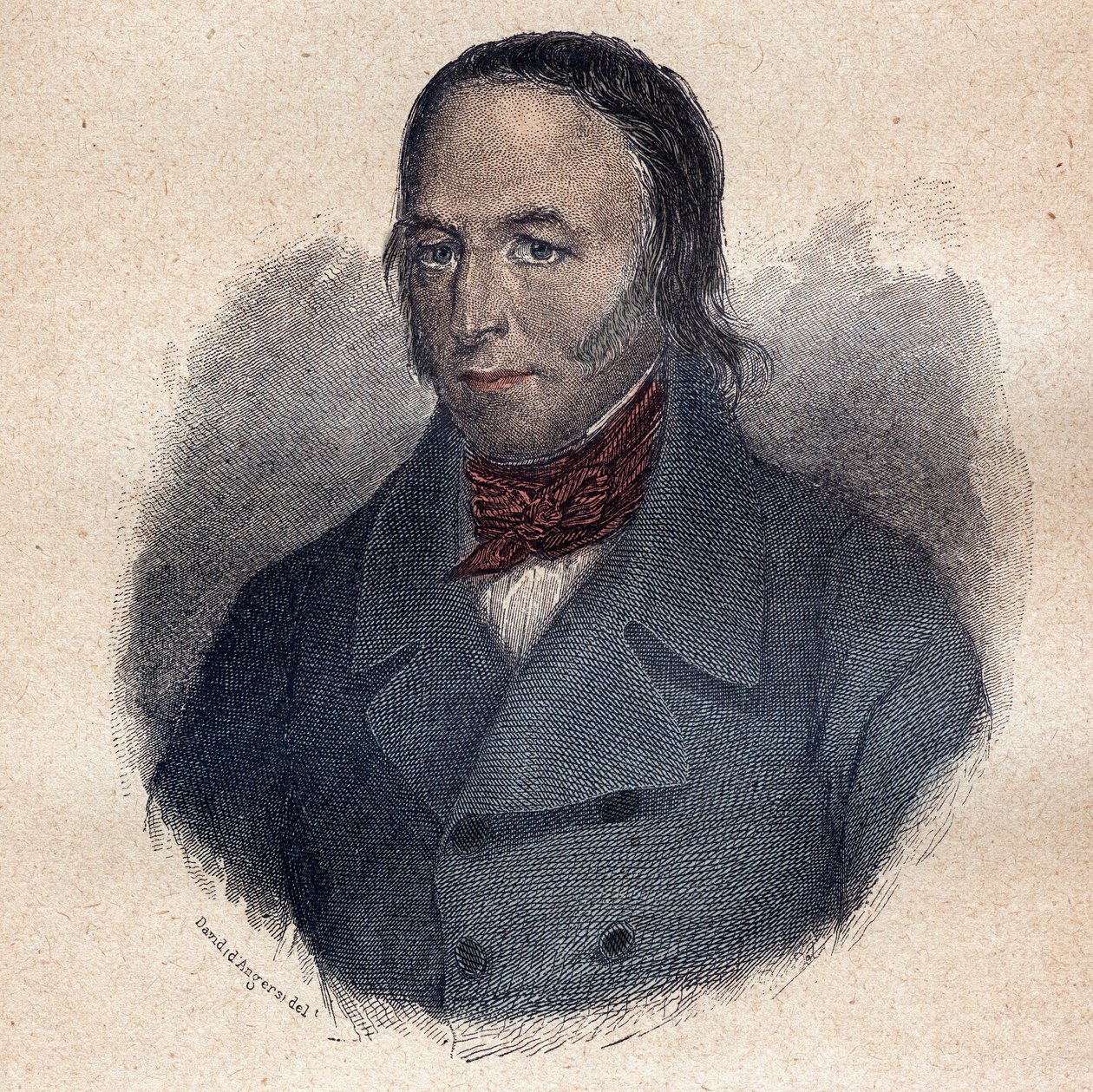 Louis Marie de Lahaye barone poi visconte de Cormenin (1788-1868) giurista e pamphlettista politico francese - incisione da Unknown artist