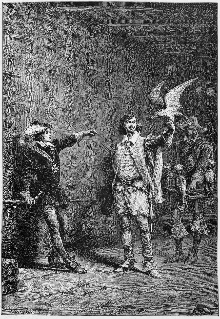 Luigi XIII a sedici anni, e il suo favorito Albert de Luynes - in "Storia di Francia" dai tempi più remoti fino al 1789 di M. Guizot da Unknown artist