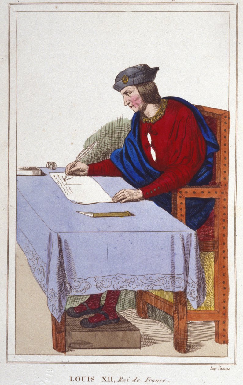 Luigi XII (1462-1515), Re di Francia incisione del 1830 da Unknown artist