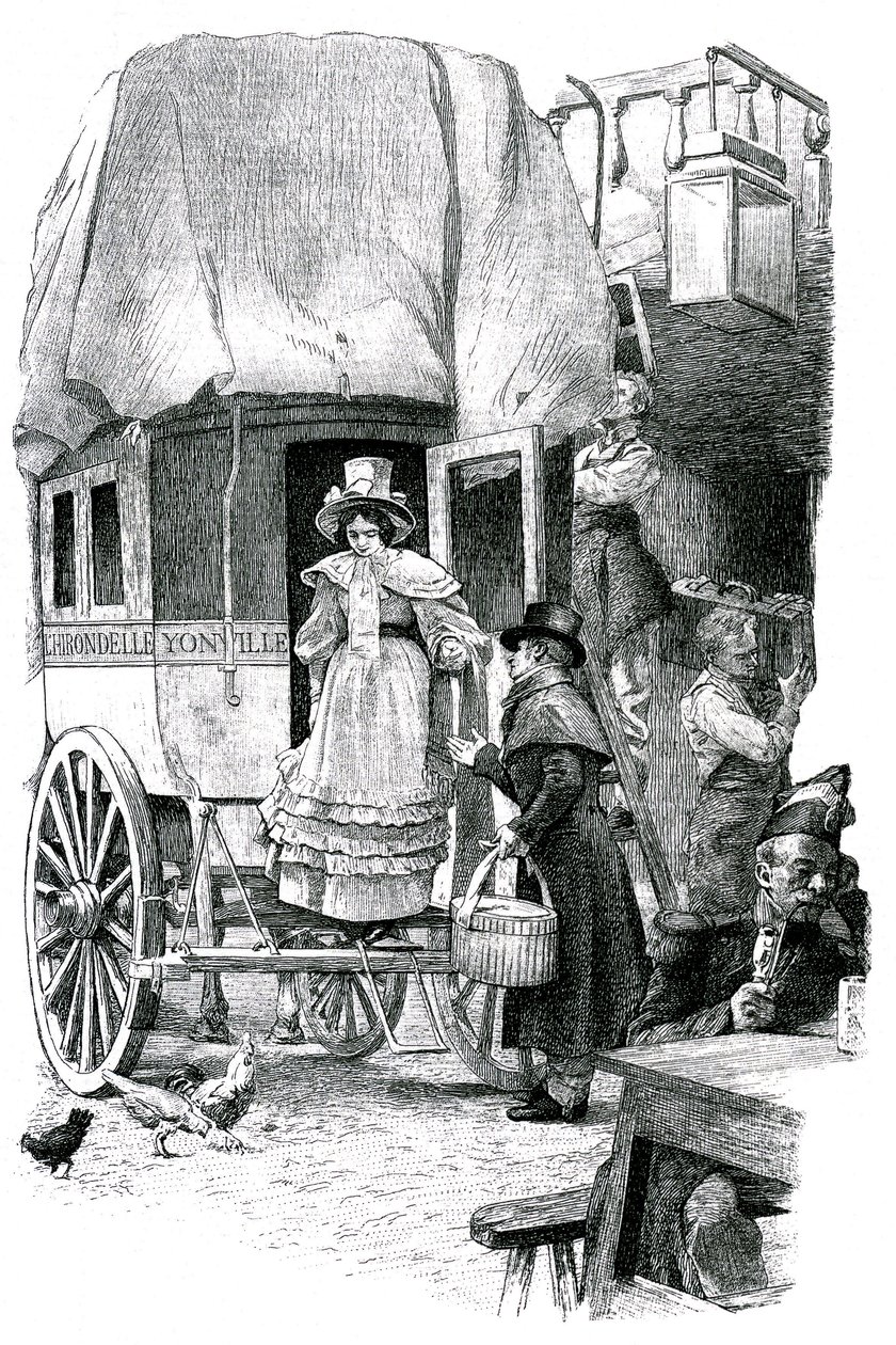 Madame Bovary, illustrazione per il romanzo di Gustave Flaubert da Unknown artist
