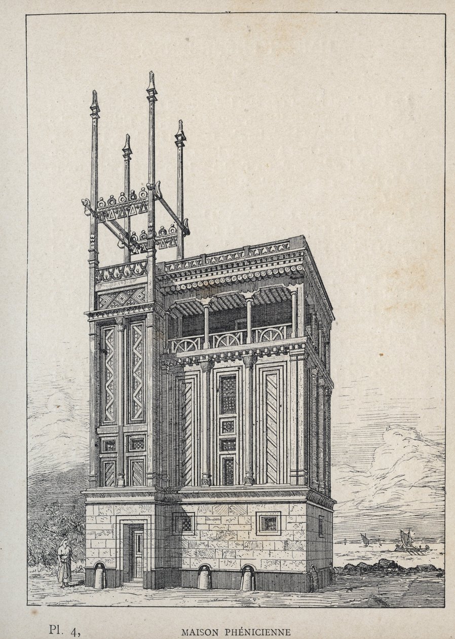Casa Fenicia - Esposizione Universale, Parigi da Unknown artist