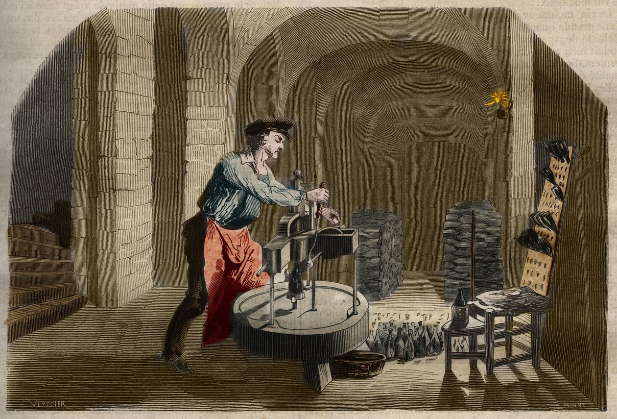 Produzione di vino Champagne frizzante: macchina per l