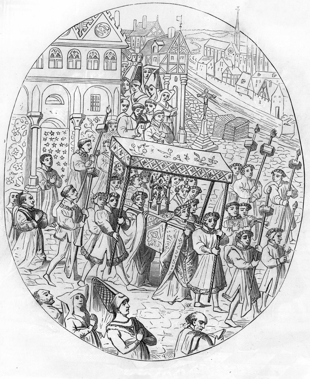 Marcia di una corporazione di gioiellieri nel XV secolo da Unknown artist