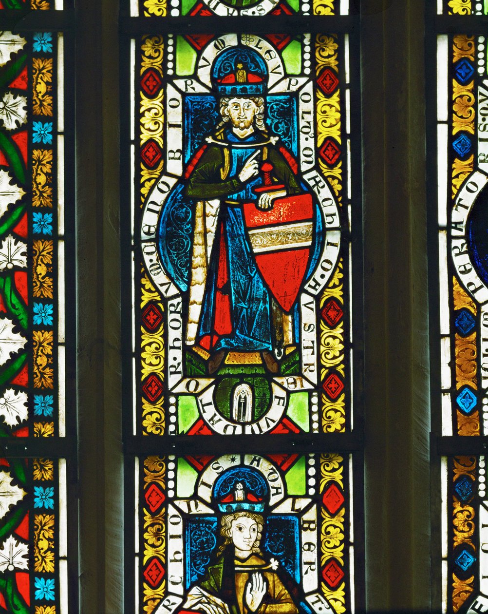 Margravio Leopoldo III di Babenberg (vetrata) da Unknown Artist