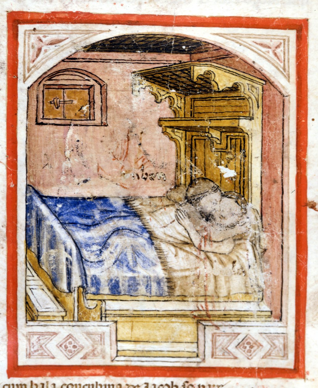 Scena di accoppiamento. Miniatura dal codice 212 (o codice padovano o Bibbia di Padova) da Unknown artist