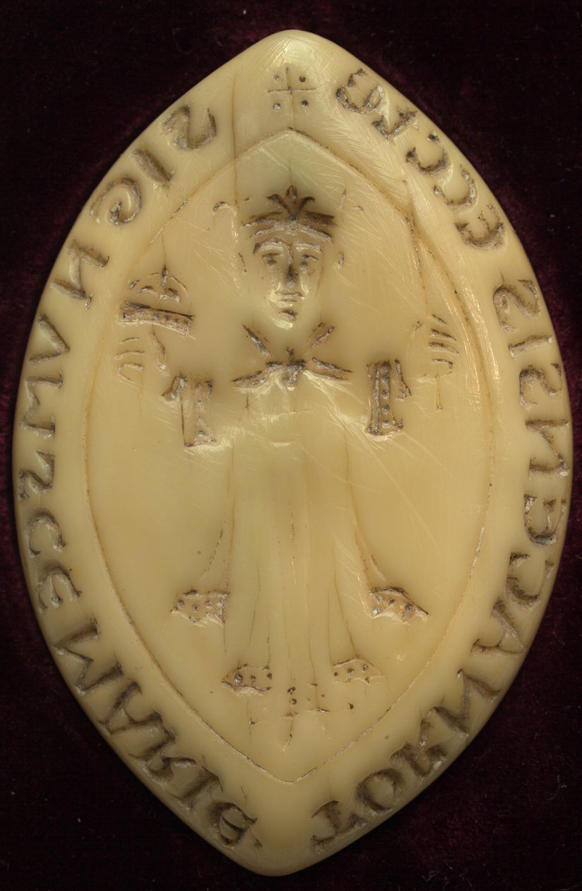 Matrice del sigillo del capitolo di Tournai. Usato dal XII secolo. Con l