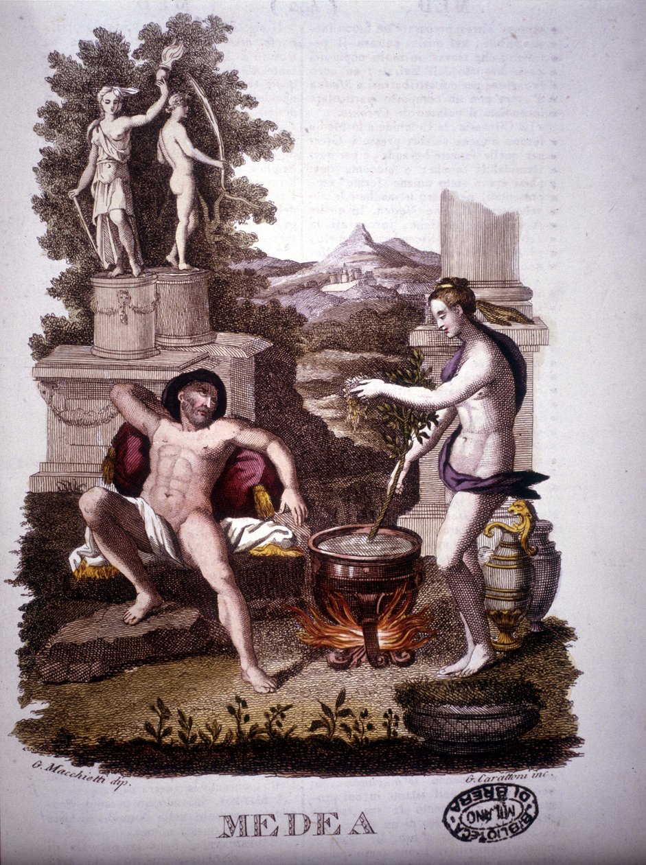 Medea - in Dizionario mitologico da Unknown artist