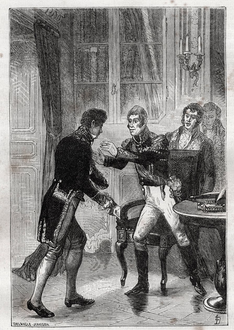 Incontro tra Charles Lemercier de Longpré (1778-1854), barone d