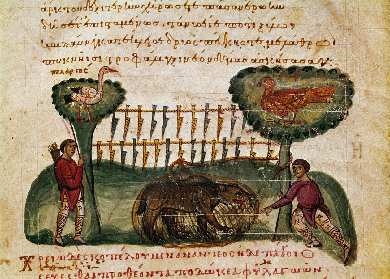 Miniatura Scena di caccia all