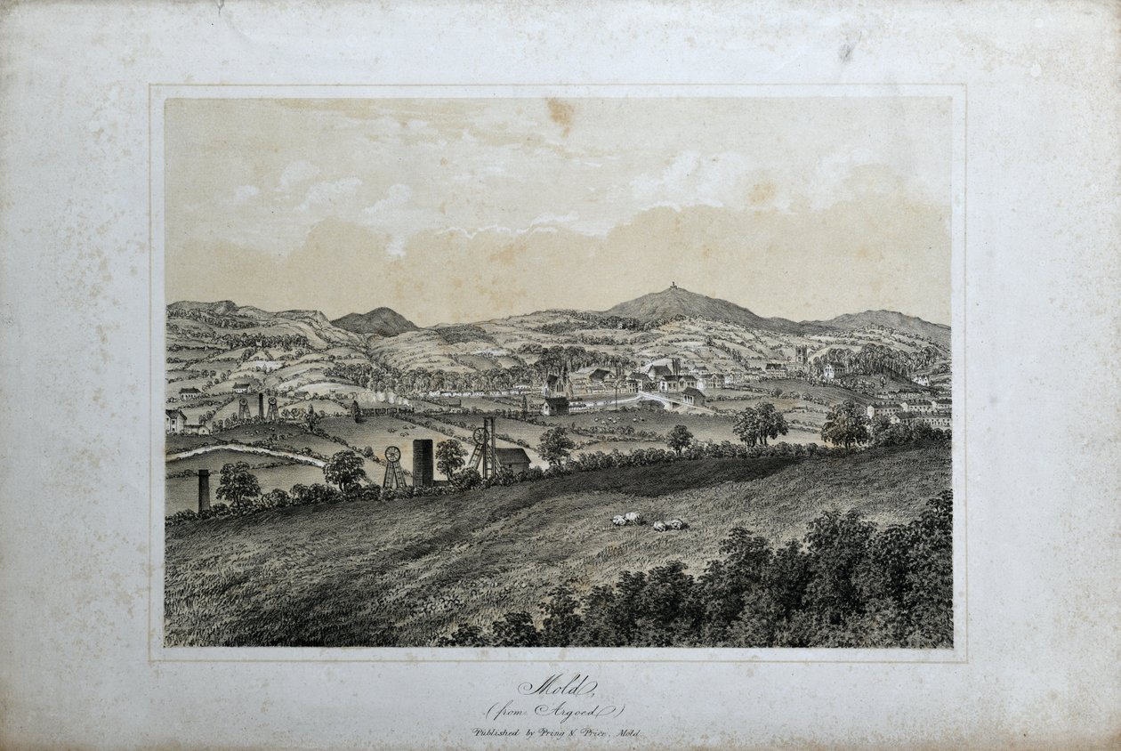 Mold (da Argoed), c.1850 da Unknown artist
