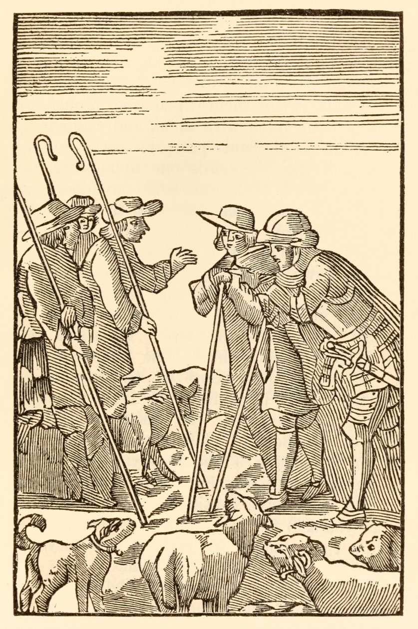 Salgono ora sul Monte Delectable da Il progresso del pellegrino di John Bunyan da Unknown