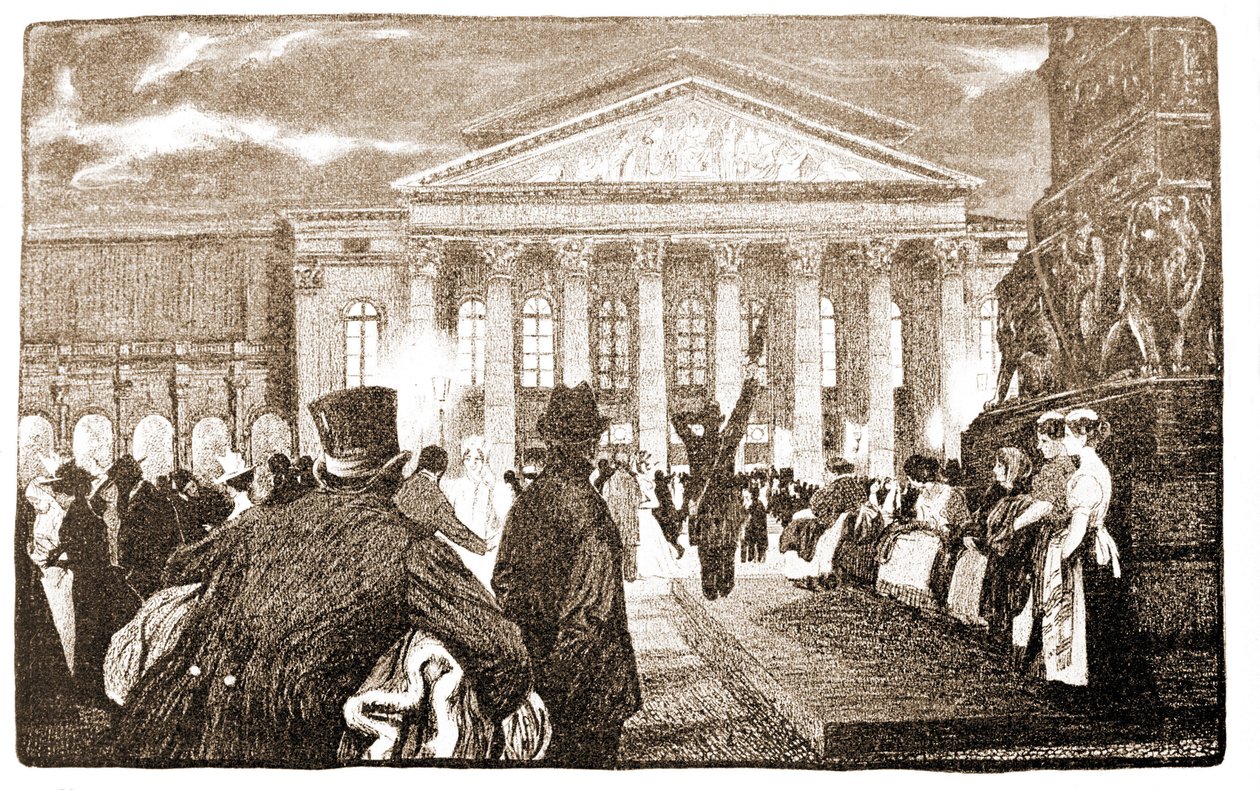 Teatro di Monaco, Hoftheater. XIX secolo da Unknown artist