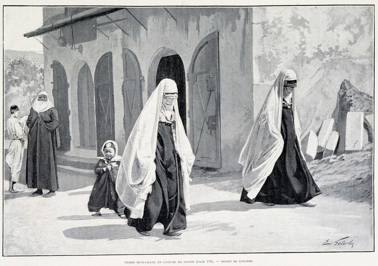 Donne musulmane in Bosnia. In Tour du monde 1/1896 da Unknown artist