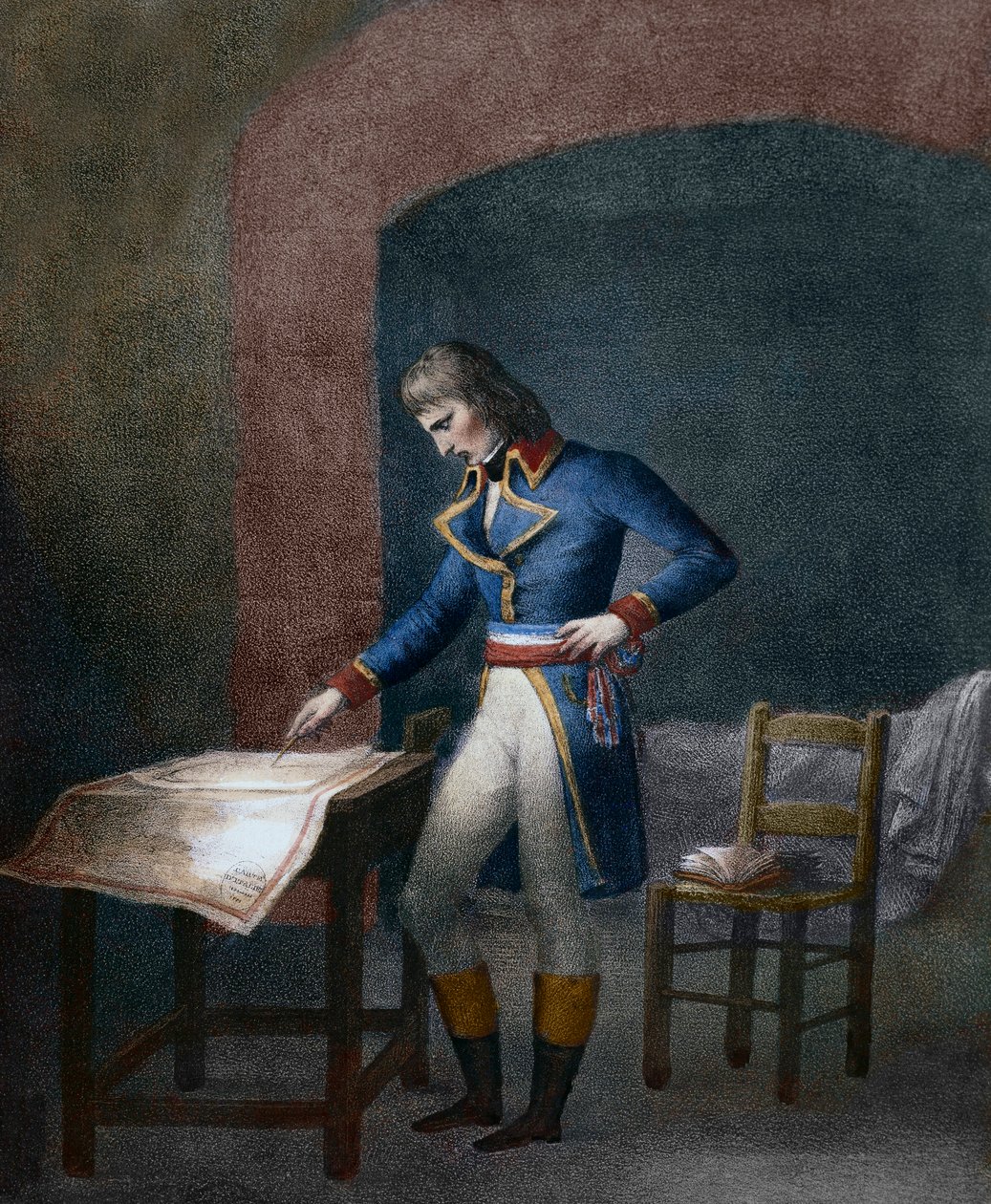 Napoleone I Bonaparte (1769-1821) al forte carré d