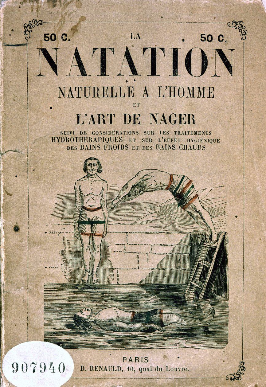Nuoto naturale con uomo e l