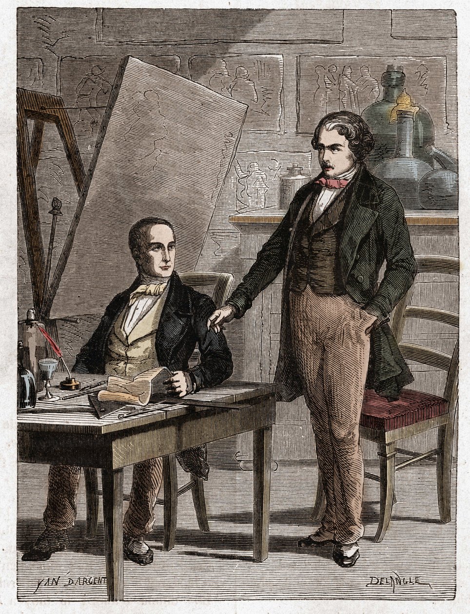 Niepce legge a Louis Daguerre la descrizione dell