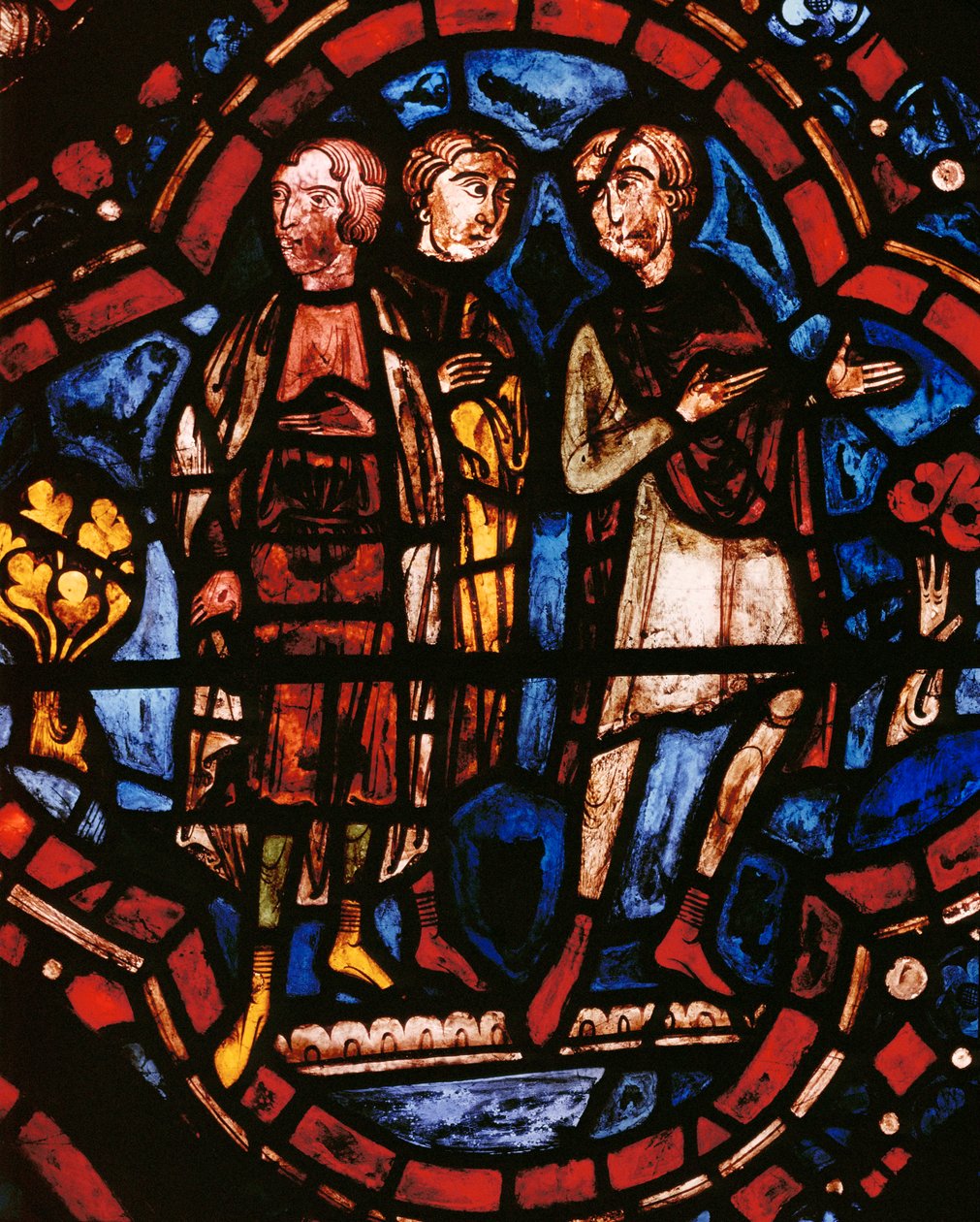 Il figlio, la moglie e la nuora di Noè assistono alla costruzione dell