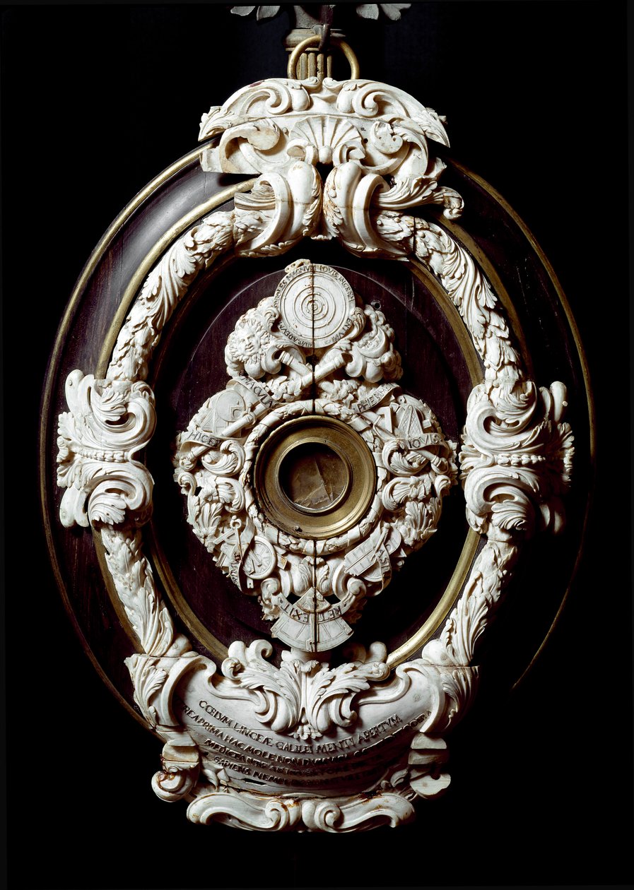 Lente obiettivo del cannocchiale astronomico di Galileo Galilei da Unknown artist