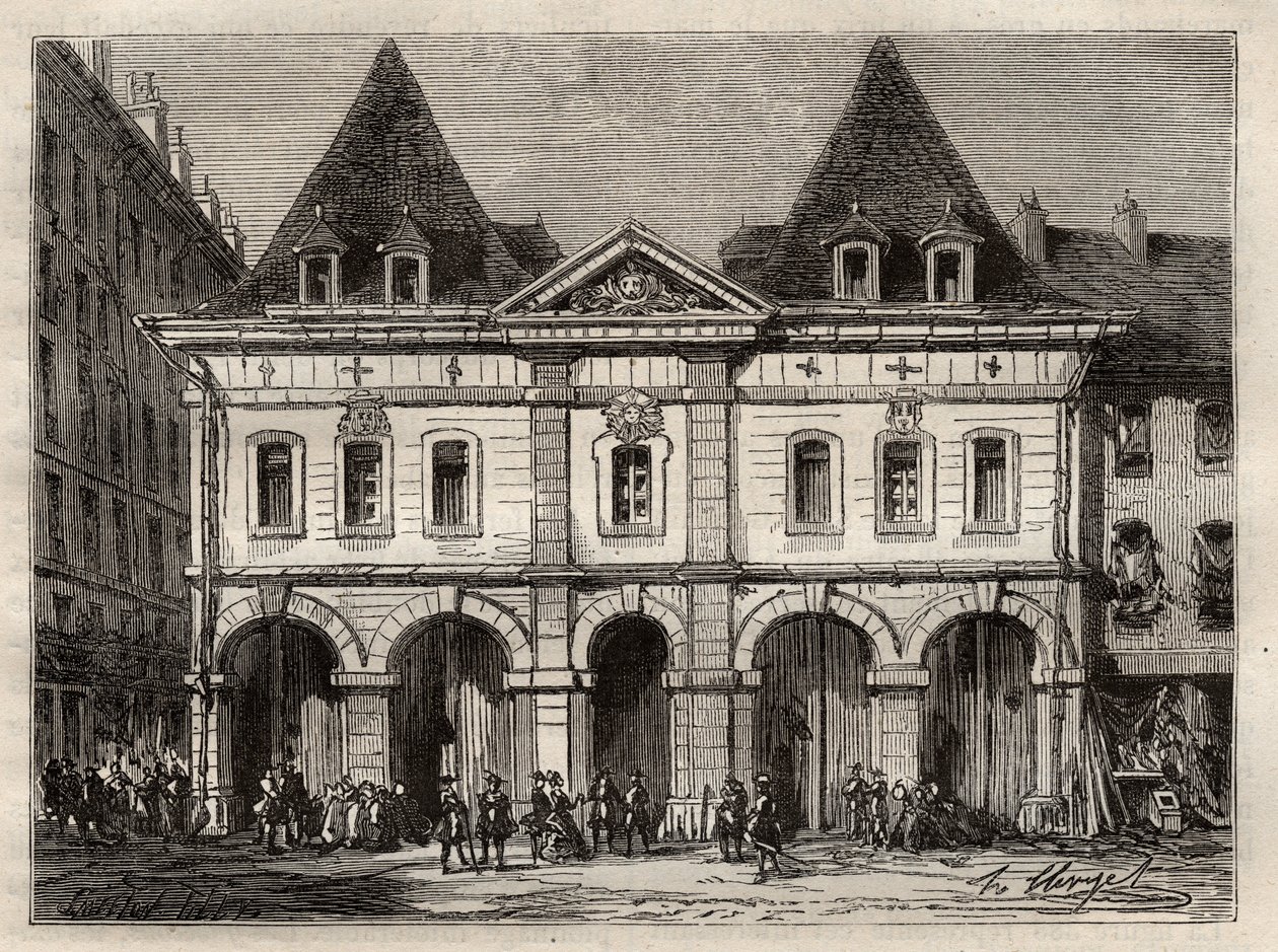 Vecchio attico del sale di Parigi, rue Saint Germain-l