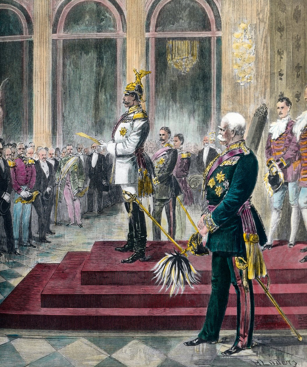 Discorso di apertura del Reichstag di Guglielmo II il 6 maggio da Unknown artist