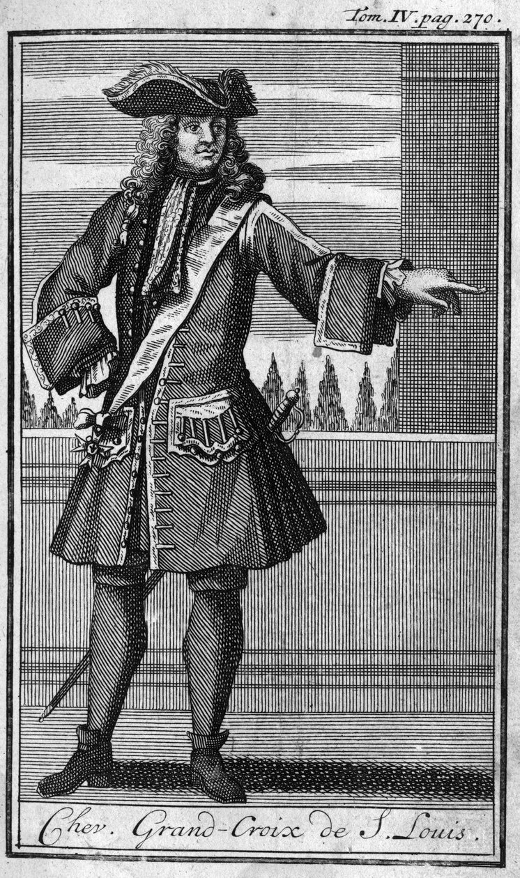 Ordini di cavalleria. Cavaliere Gran Croce di San Luigi in Francia nel XVII secolo in 