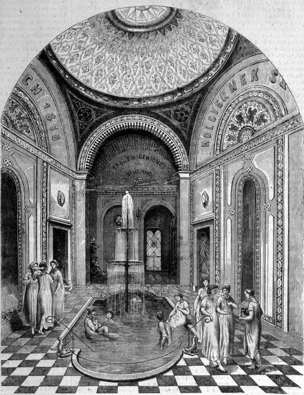 Bagni orientali a Budapest. La stanza rosa da Unknown artist
