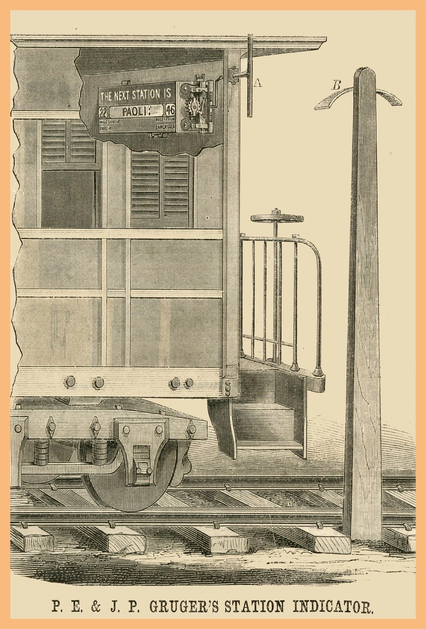 P E - Indicatore di stazione J P Grugers da Unknown Artist