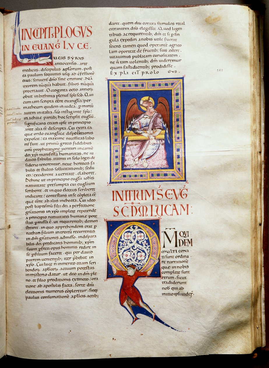 Pagina di una bibbia miniata (Ms.723-Foglio 162r.) dell