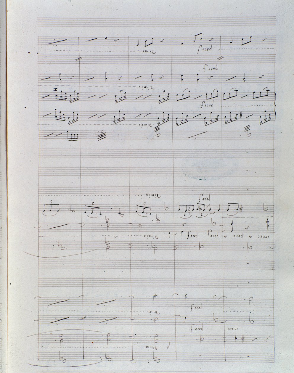 Pagina della partitura per Waverley opus 1, ouverture di Hector Berlioz da Unknown artist