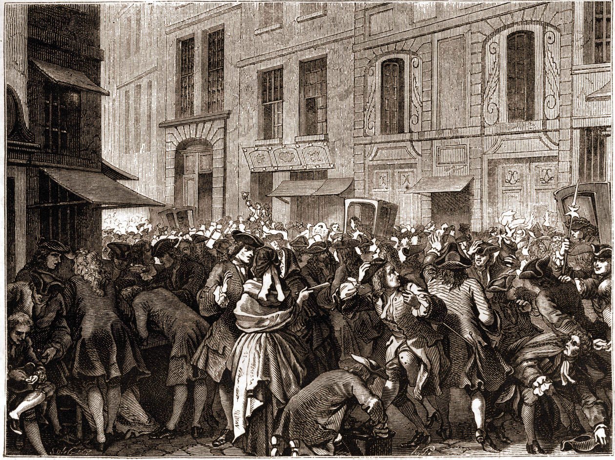 Parigi IV arrondissement - La rue Quincampoix nel 1720 all