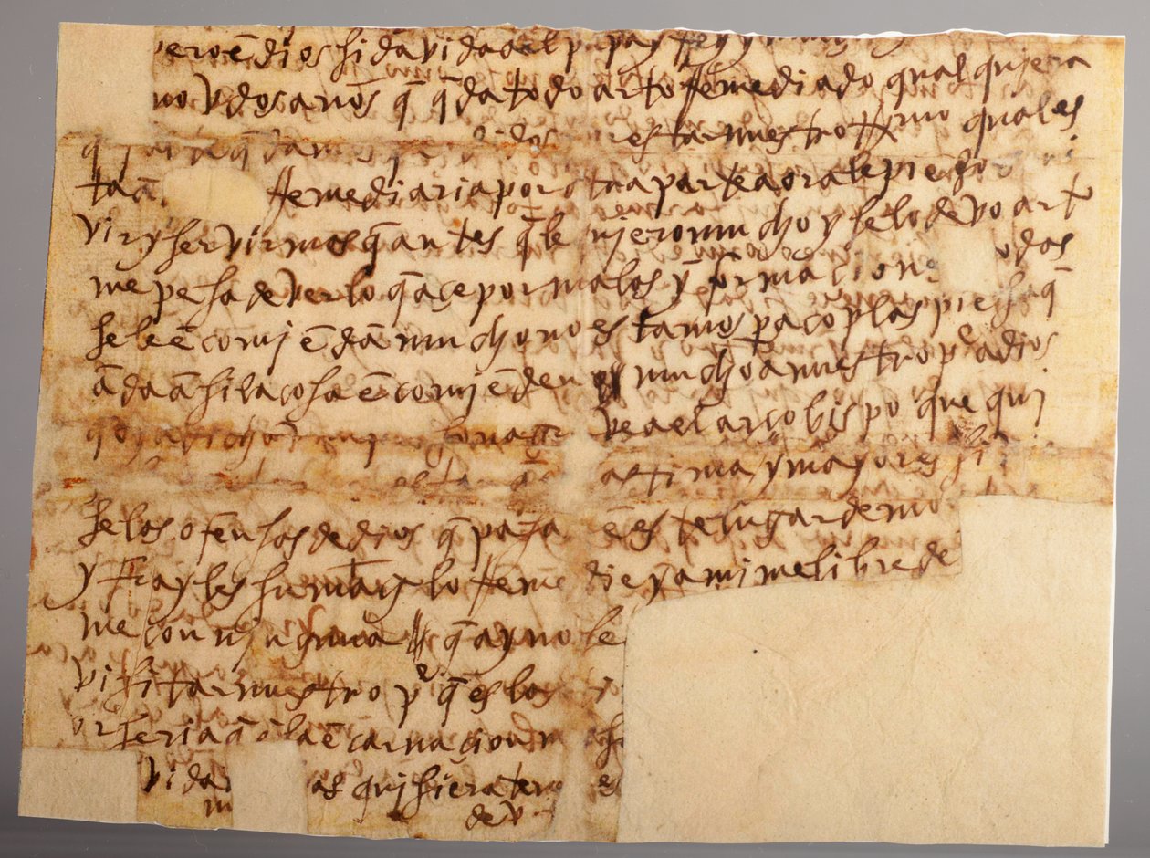 Parte di un manoscritto. Lettera n. 96 di Santa Teresa a sua nipote Madre María Bautista. Carta. Parte 1. 30 novembre 1575 da Unknown artist
