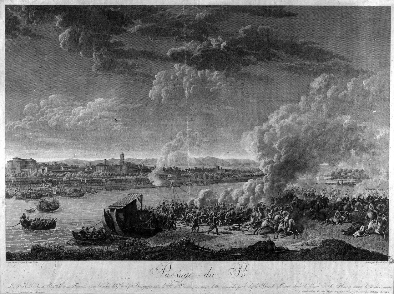 Passaggio del Po attraverso gli eserciti di Napoleone Bonaparte da Unknown artist