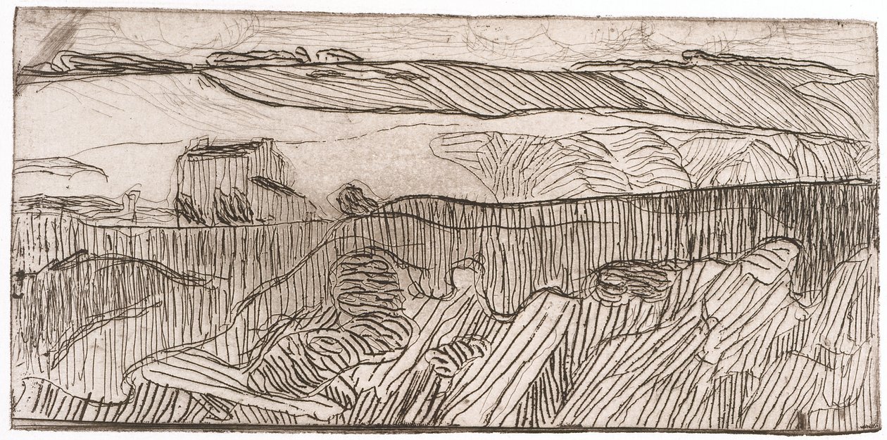 Paesaggio a strisce da Unknown artist