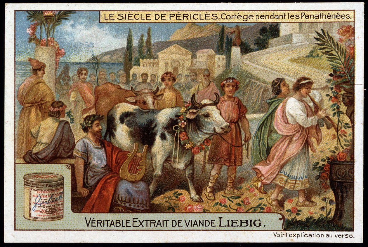 Secolo di Pericle (495-429 a.C.): corteo durante le panatenee da Unknown artist