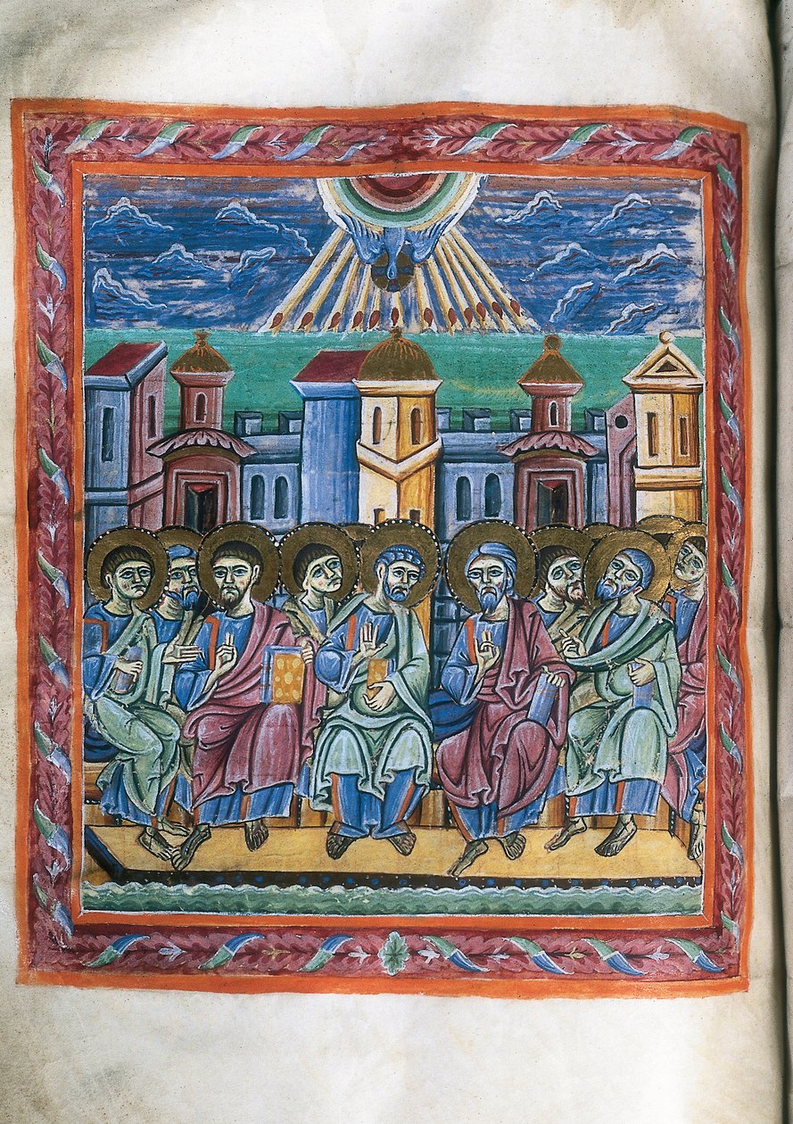 Pentecoste, da manoscritto da Unknown artist