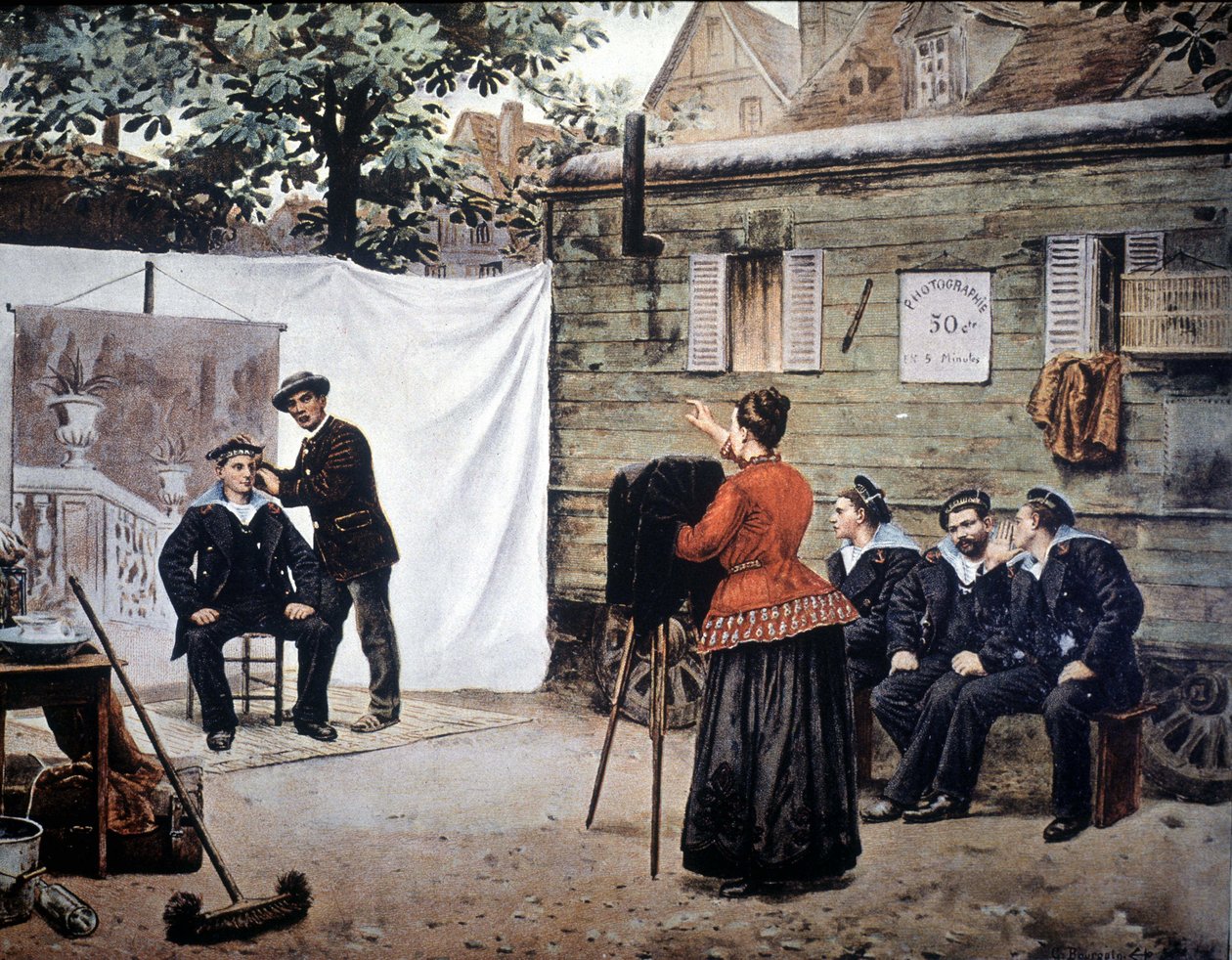 Fotografo ambulante in Francia nel 1890. da Unknown artist
