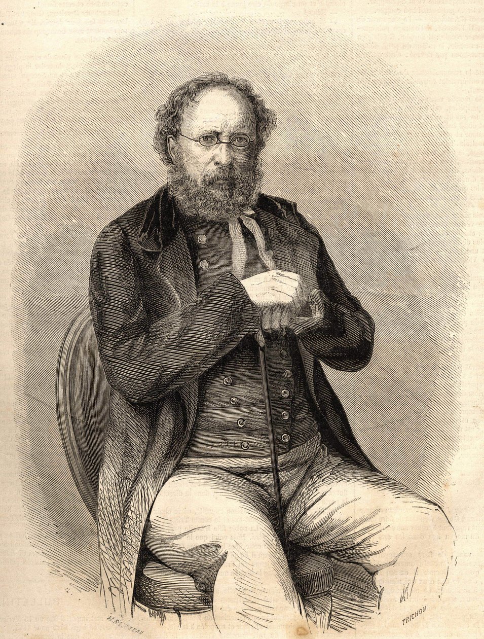 Pierre Joseph Proudhon (1809 - 1865). Teorico socialista francese, precursore dell