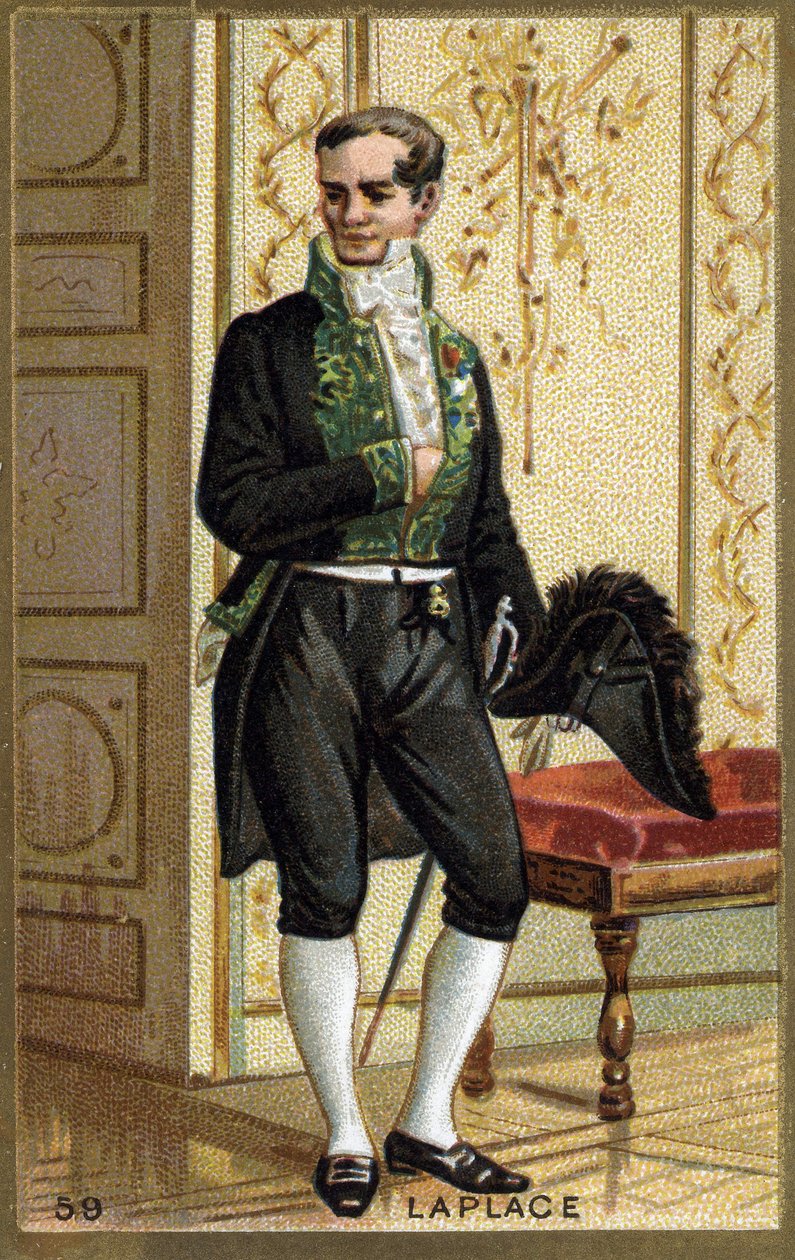 Pierre Simon de Laplace, matematico e astronomo francese (cromolitografia del XIX secolo) da Unknown artist
