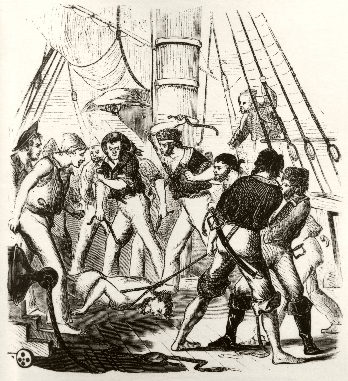 Pirati che tormentano George Withers da Unknown artist