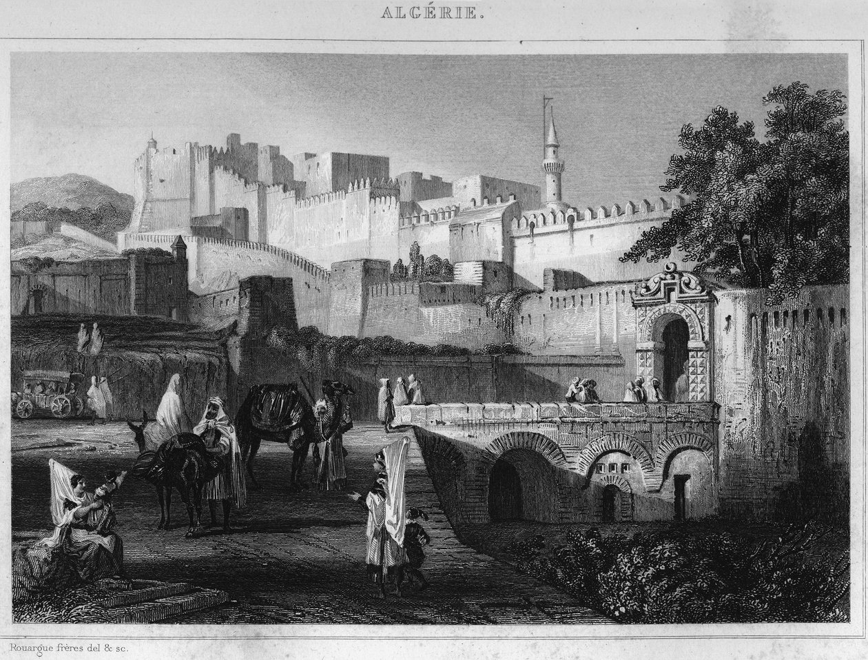 Porta Bab-Azoun ad Algeri, un forte occupato dalla divisione di Escars durante la conquista dell