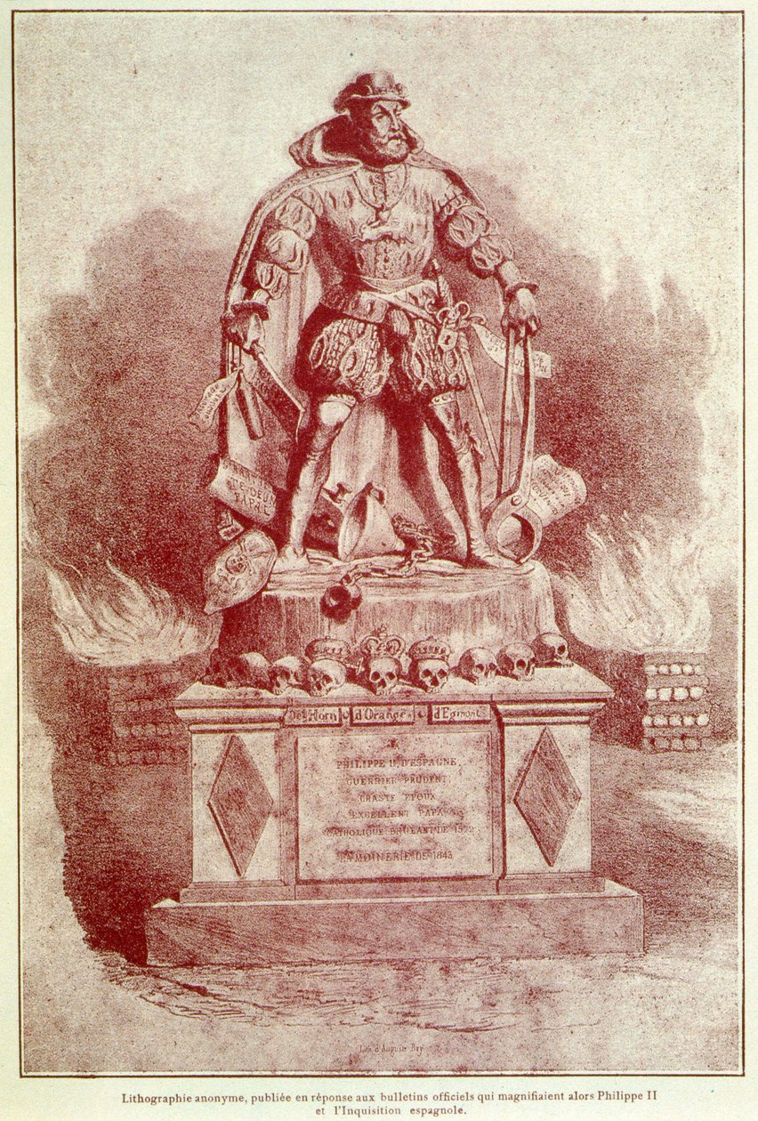 Ritratto-caricatura di Filippo II sull